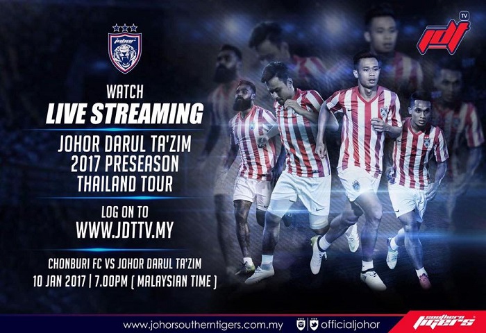 Pra-musim Thailand 2017: Chonburi FC Vs JDT Live Streaming