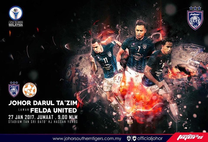 Prebiu Liga Super #2: JDT Vs Felda United, Kesebelasan Utama Dan Taktikal