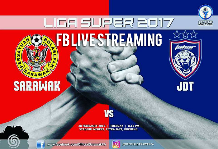 Sarawak Vs JDT Live Streaming