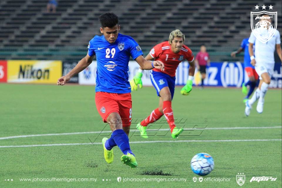 Boeungket Angkor FC 0 JDT 3 gol pertama safawi rashid