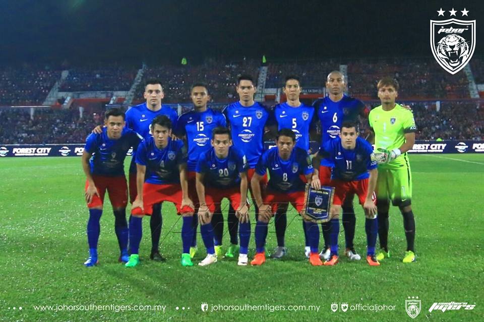 JDT 7 Melaka United 0 kesebelasan utama
