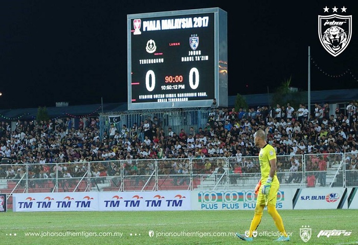 Piala Malaysia 2017: Terengganu 0 JDT 0, Haziq Penyelamat JDT Dari Kekalahan
