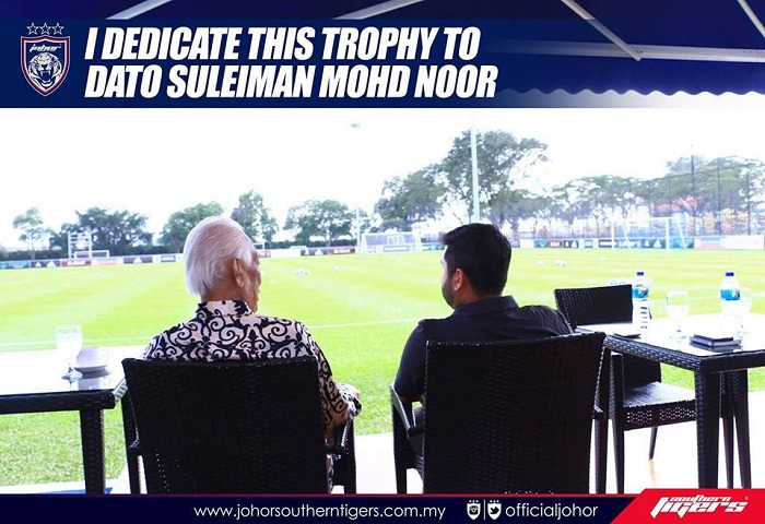 TMJ Dedikasikan Kejuaraan Piala Malaysia Kepada Bapa Bolasepak Johor
