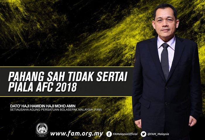 Pahang Tidak Sertai Piala Afc