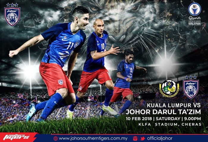 Liga Super 2018: Kuala Lumpur FA Vs JDT Live Streaming – Sambungan (11/02/2018)