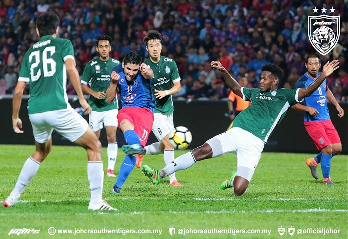JDT Tewaskan Melaka United 3-0, Pendahulu Liga Super 2018 Buat Seketika