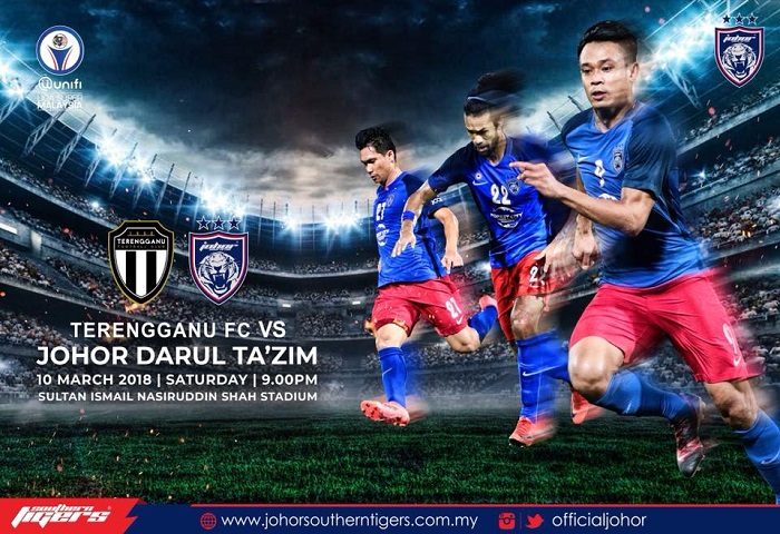 Liga Super 2018: Terengganu Vs JDT Live Streaming (10/03/2018)