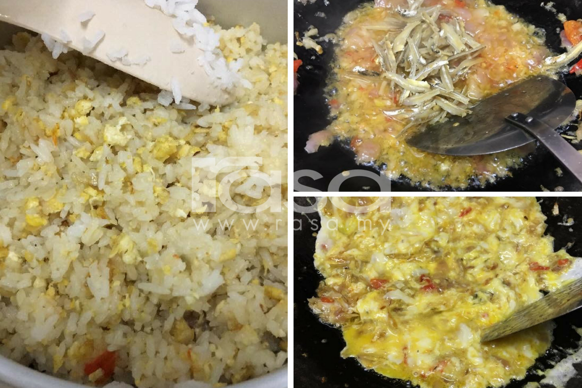 Nasi Goreng Telur Ikan Bilis, Hidangan Paling Pantas, Mudah Dan Sedap